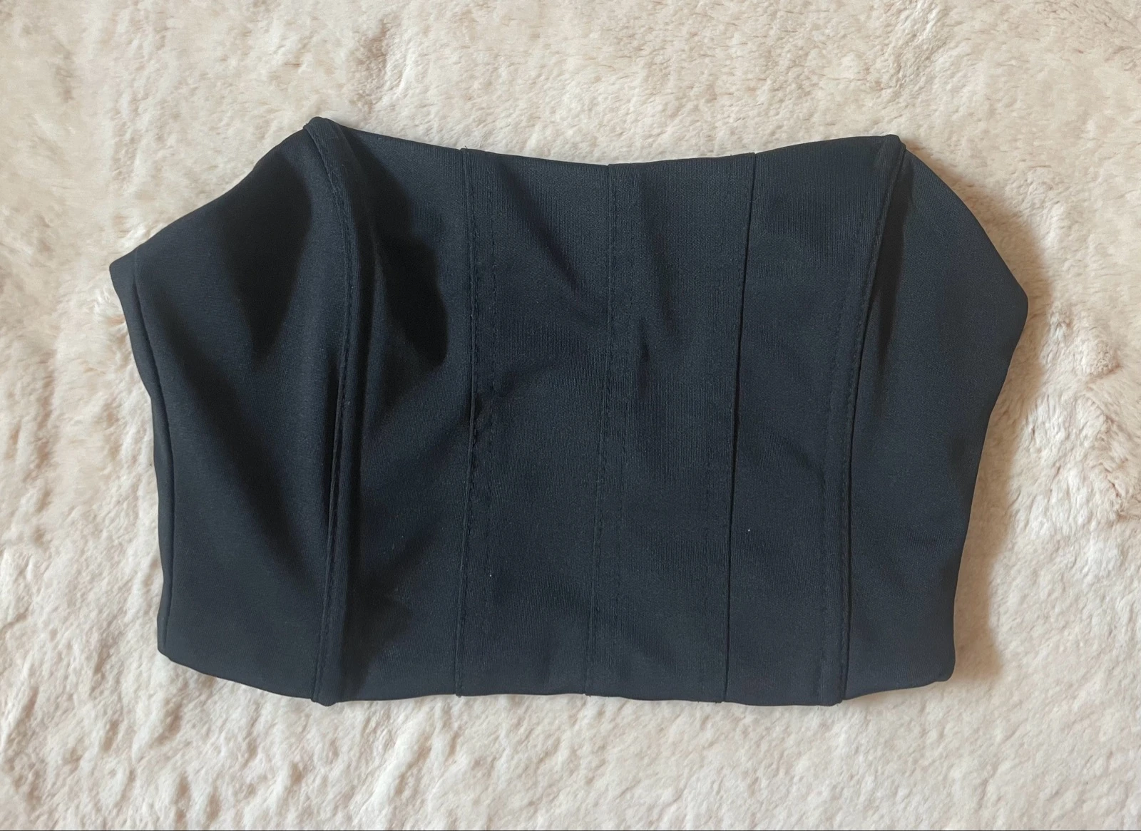 Top palavra de honra preto tipo corset | Tamanho S – photo 2